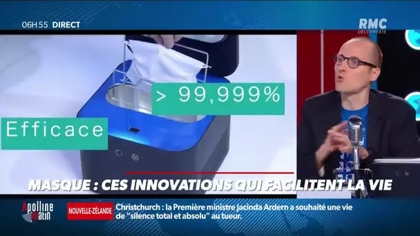 Masques: stérilisateurs, distributeurs... ces innovations qui facilitent la vie