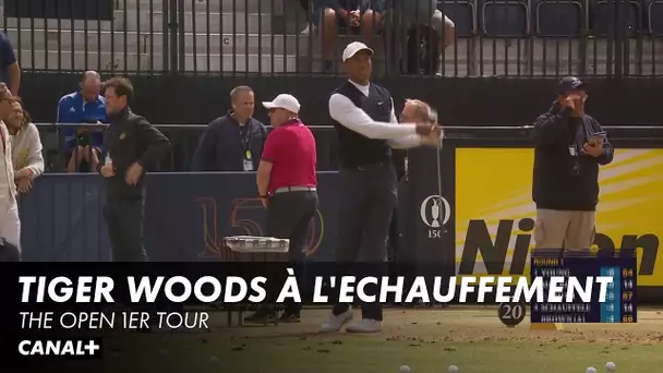 Tiger Woods à l'échauffement - The Open 1er tour