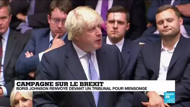 Boris Johnson renvoyé devant la justice pour mensonge