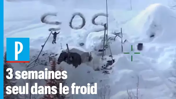 Alaska : un SOS dessiné dans la neige lui sauve la vie