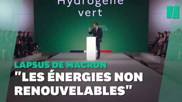 Investir dans les "énergies non renouvelables"? Le lapsus de Macron est mal tombé