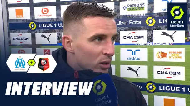 Interview de fin de match : OLYMPIQUE DE MARSEILLE - STADE RENNAIS FC (2-0)  / 2023/2024