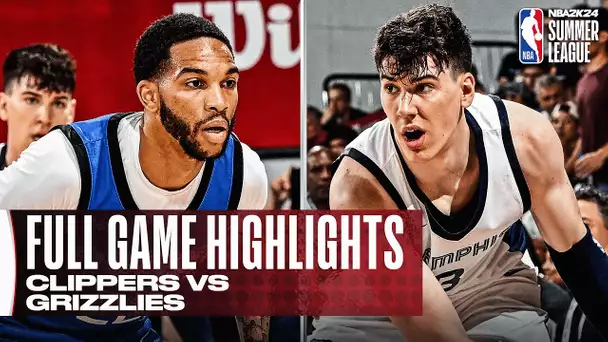 CLIPPERS vs GRIZZLIES | NBA SUMMER LEAGUE | FULL GAME HIGHLIGHTS