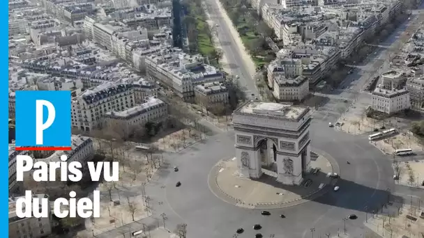 Confinement : les saisissantes images d’un Paris désert vu du ciel