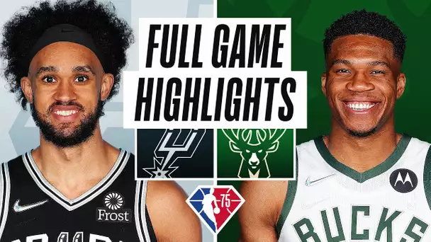 SPURS at BUCKS | FULL GAME HIGHLIGHTS | October 30, 2021