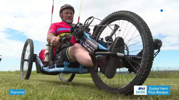 Pays basque : champion du monde de vélo couché, Jean-Marc Eyharaberry portera la flamme olympique