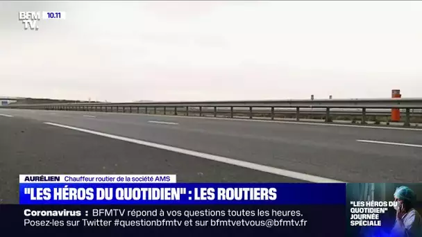 "On a l'impression de porter le virus sur soi": Aurélien, chauffeur routier, "héro du quotidien"