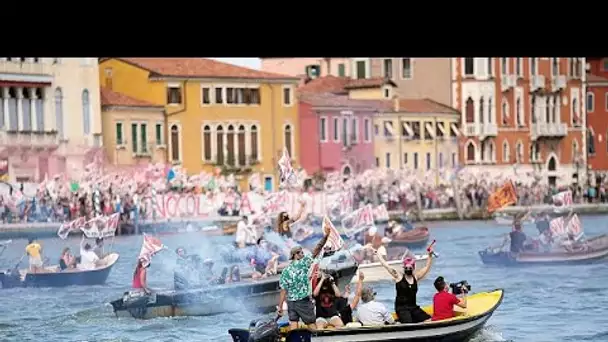 A Venise, la colère des riverains accompagne le retour des navires de croisière