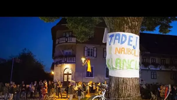 Komenda fête le nouvel enfant chéri de la Slovénie : Tadej Pogacar, vainqueur du Tour de France