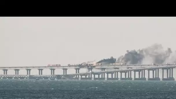 En direct : pour Moscou, l'incendie sur le pont de Crimée révèle la "nature terroriste" de l'Ukraine