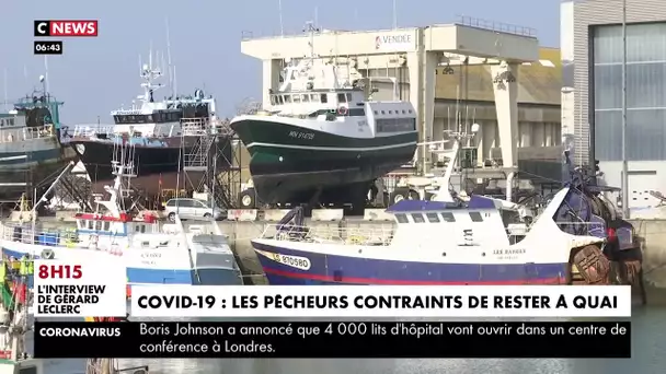 Coronavirus : des pêcheurs contraints de rester à quai