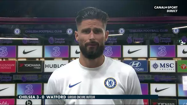 Réaction d'Olivier Giroud après son match face à Watford