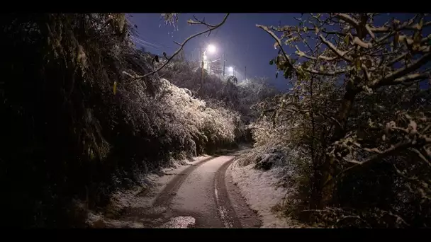 La neige est tombée en abondance dans le sud-est : "Ç'a surpris toute la commune"