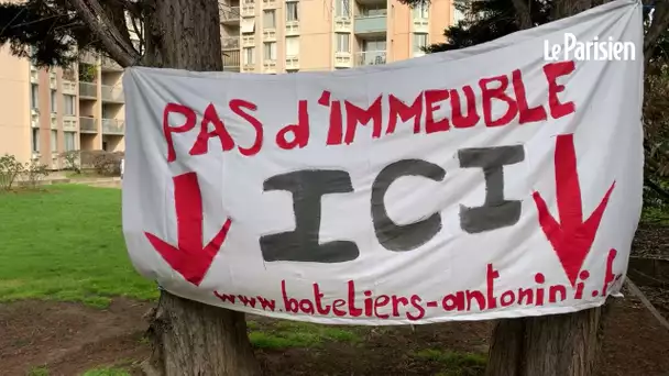 Mobilisés contre la construction d’immeubles sur les espaces verts de leur résidence