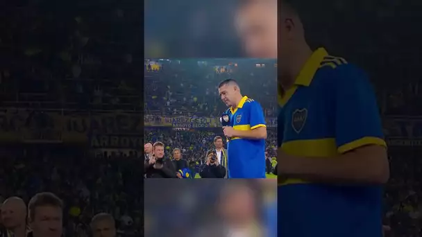 😍 L'hommage vibrant de Riquelme à Maradona et Messi ! #shorts