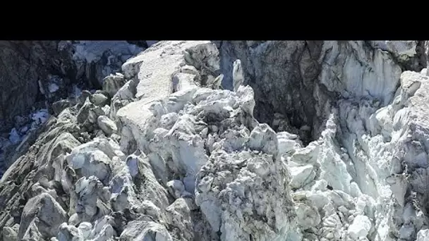 Alpes : le glacier de Planpincieux sous haute surveillance