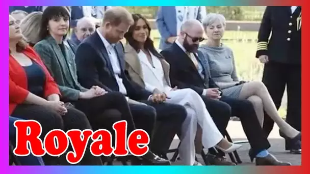 Meghan Markle réconforte Harry émotif d@ns un geste réconfortant