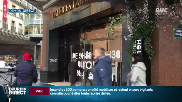 Vol aux Galeries Lafayette: un suspect mis en examen et écroué