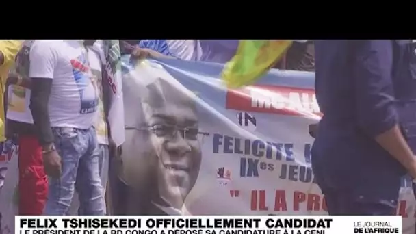 Le Président de la RD Congo Félix Tshisekedi, officiellement candidat à sa propre succession