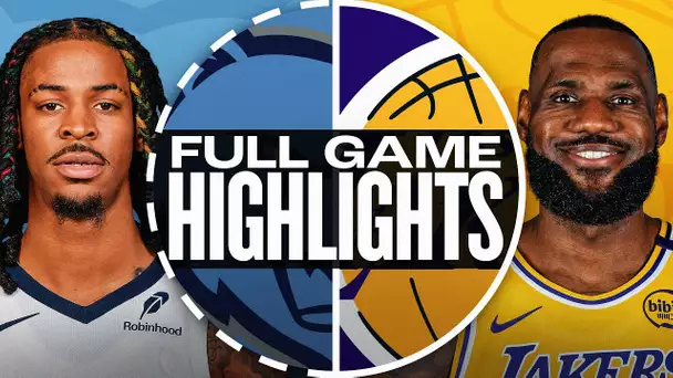 GRIZZLIES at LAKERS | FULL GAME HIGHLIGHTS | December 15, 2024