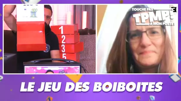 Le jeu des boiboites avec Angela ! Remportera-t-elle la boîte à 5000 euros ?