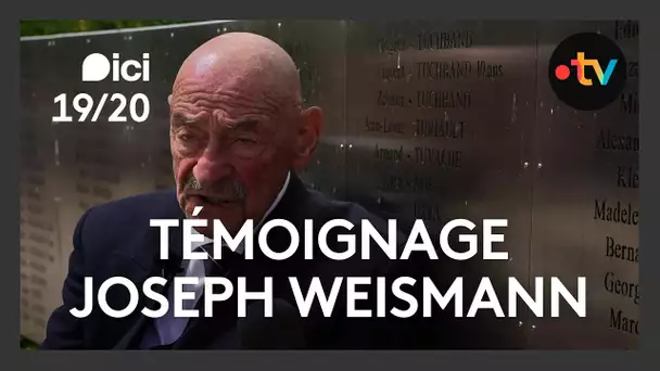Témoignage : Joseph Weismann, rescapé de la Shoah