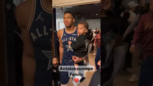 Giannis Antetokounmpo Family Was By His Side At The 2024 #NBAAllStar Game! 🥹❤️| #Shorts