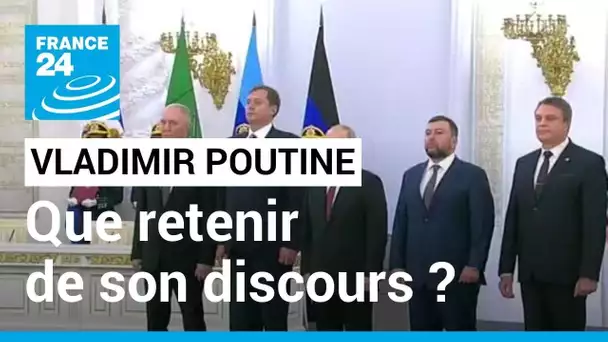 Russie : que retenir du discours de Vladimir Poutine ? • FRANCE 24