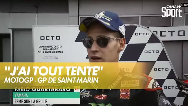 Fabio Quartararo : "J'ai freiné beaucoup trop tard" - GP de Saint-Marin MotoGP