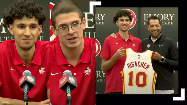 #1 Overall Pick Zaccharie Risacher & Nikola Djurisic's Hawks Introductory Press Conference!
