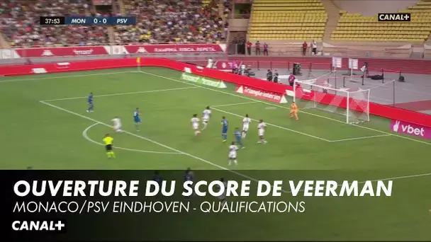 37ème - Ouverture du score de Veerman - MONACO/PSV (3E TOUR LIGUE DES CHAMPIONS)