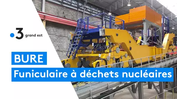 Un funiculaire pour les déchets nucléaires du laboratoire Cigéo de l'Andra à Bure