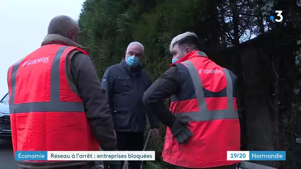 Grosse panne d'internet à Maison Brûlée près de Rouen