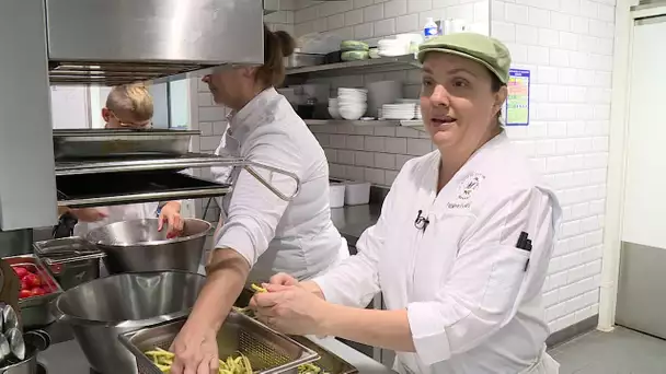 La cheffe Fabienne Eymard au Moulin de l'Imaginaire de Terrasson