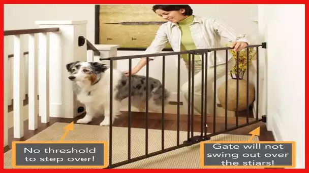 North States MyPet 47.8" wide Windsor Walk Thru Petgate: Heavy Duty Metal Construction. Hardware