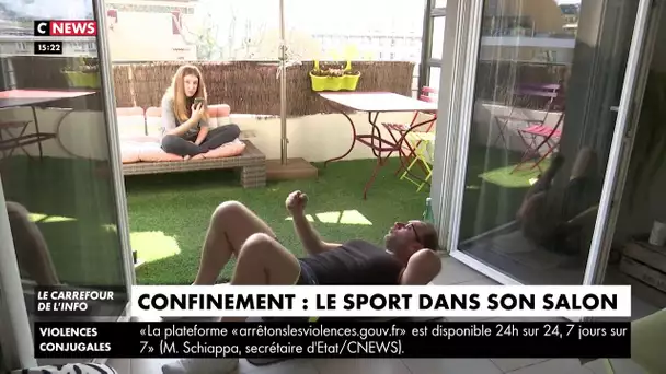 Coronavirus : le sport dans le salon pendant le confinement