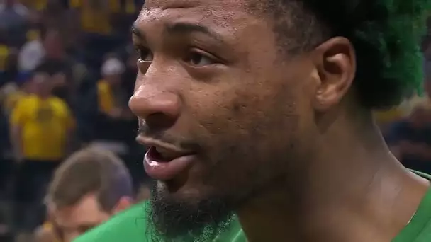 Marcus Smart Motivates The Celtics In Game 1 Of The NBA Finals