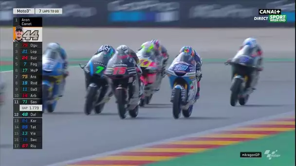 Bataille très disputée pour le podium à Aragon