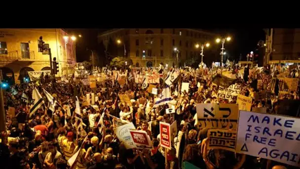 En Israël, des milliers de manifestants anti-Netanyahu de nouveau dans la rue