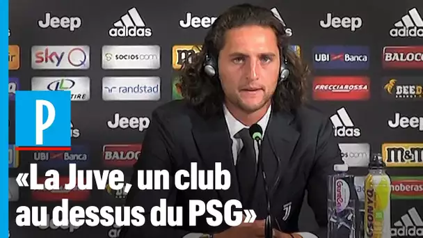 Rabiot s&#039;est confié sur le PSG lors de sa présentation à la Juventus Turin