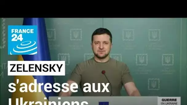 Volodymyr Zelensky : "Notre drapeau n'est pas tâché de sang et n'aura jamais de croix gammée"