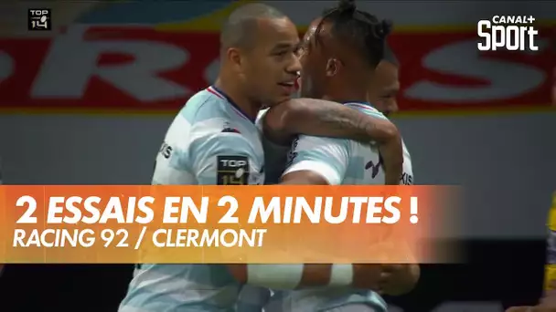 Deux magnifiques essais en deux minutes pour le Racing !