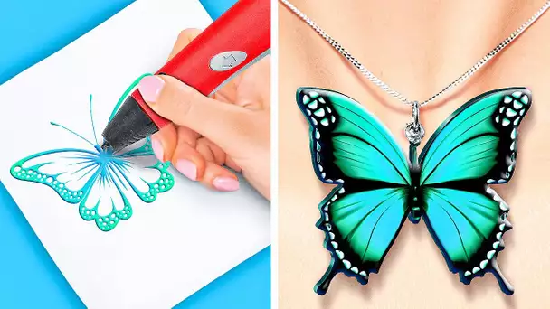 BIJOUX & ACCESSOIRES AVEC DE L'ARGILE POLYMÈRE, DE LA RÉSINE ÉPOXY, DE LA COLLE CHAUDE & UN STYLO 3D