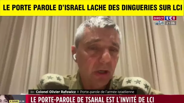 LE PORTE PAROLE D'ISRAEL LACHE DES DINGUERIES SUR LA TV FRANCAISE ?