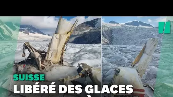 L’épave d’un avion retrouvée sur un glacier suisse 54 ans après son crash