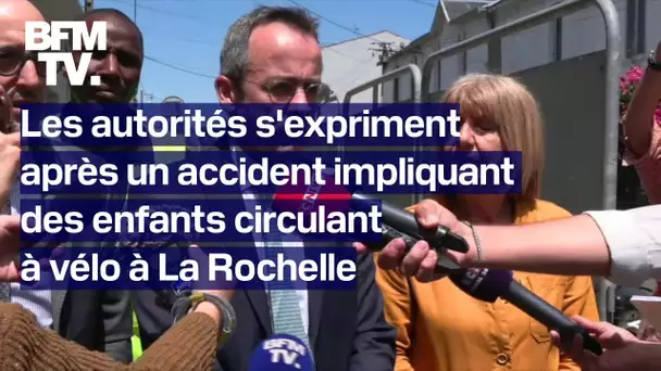 Le point presse des autorités après un accident impliquant un groupe d'enfant à vélo à La Rochelle