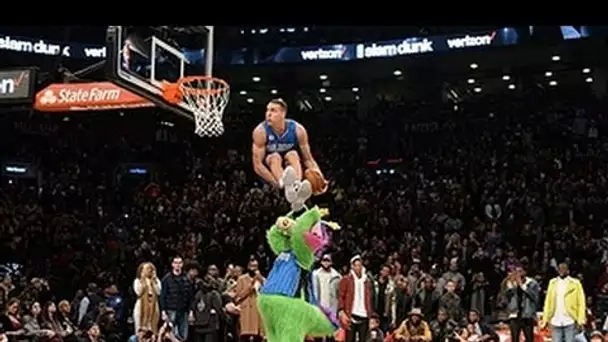 Aaron Gordon Under-the-Legs, Over the Mascot Dunk