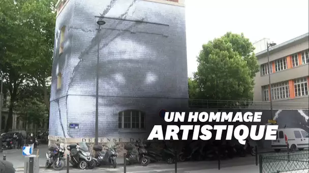 Une fresque de JR à Paris en hommage à Adama Traoré et George Floyd