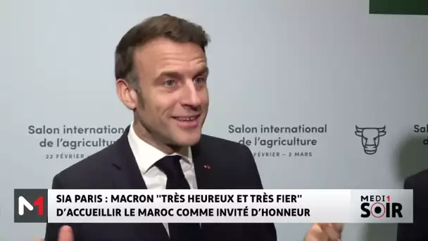 SIA de Paris : Macron "Très heureux et très fier" d´accueillir le Maroc comme invité d´honneur