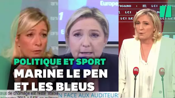 Marine Le Pen veut "laisser le sport en dehors de la politique" tout en faisant souvent l'inverse